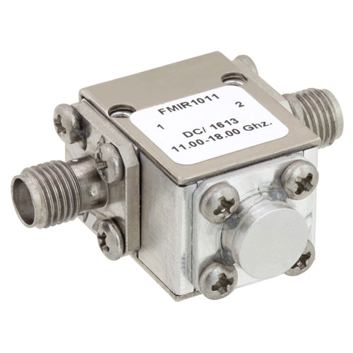 High Power Isolator SMA Female with 20 dB Isolation from 11 GHz to 18 GHz Rated to 50 Watts Fairview Microwave FMIR1011