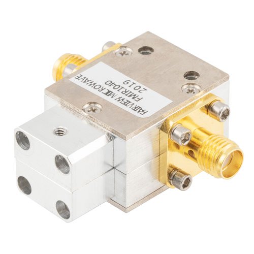 High Power Isolator SMA Female with 19 dB Isolation from 4 GHz to 8 GHz Rated to 30 Watts Fairview Microwave FMIR1040