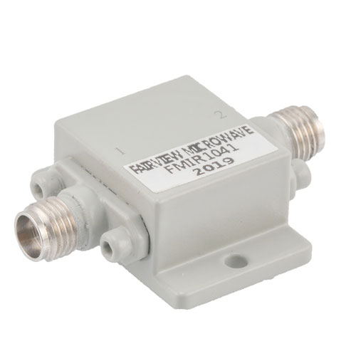 Isolator 2.92mm Female, Hermetically Sealed with 14 dB Isolation from 18 GHz to 26.5 GHz Rated to 10 Watts Fairview Microwave FMIR1041