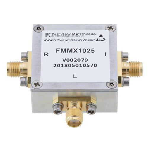 SMA Mixer from 2.5 GHz to 6 GHz with an IF Range from DC to 1.5 GHz and LO Power of +17 dBm Fairview Microwave FMMX1025