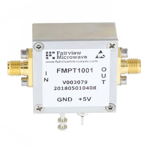 Power Detector, 30 MHz to 4 GHz, SMA, Postive Output Slope Fairview Microwave FMPT1001