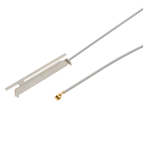 2400-25000/ 5150-5825 MHz, 3.15/6.52 dBi, Stamped Metal AP/Router Embedded Antenna With IPEX Connector-50 Pack Fairview Microwave FMSMA1006-50PK