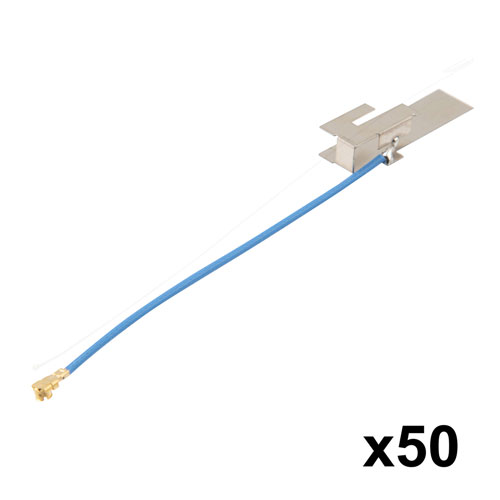 5150- 5825 MHz, 5.1 dBi, Stamped Metal AP/Router Embedded Antenna With IPEX Connector-50 Pack Fairview Microwave FMSMA1015-50PK