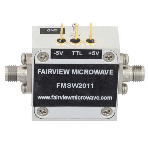 High Power 2.92mm PIN Diode Switch SPST From 50 MHz to 40 GHz Rated at +30 dBm Fairview Microwave FMSW2011