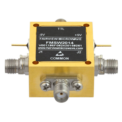 High Power 2.92mm SPDT PIN Diode Switch Absorptive From 70 MHz to 40 GHz Rated at +27 dBm Fairview Microwave FMSW2014