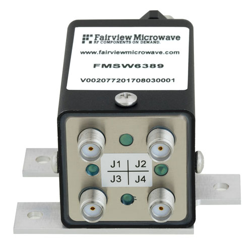 Transfer Failsafe DC to 18 GHz Electro-Mechanical Relay Switch, up to 90W, 24V, SMA Fairview Microwave FMSW6389