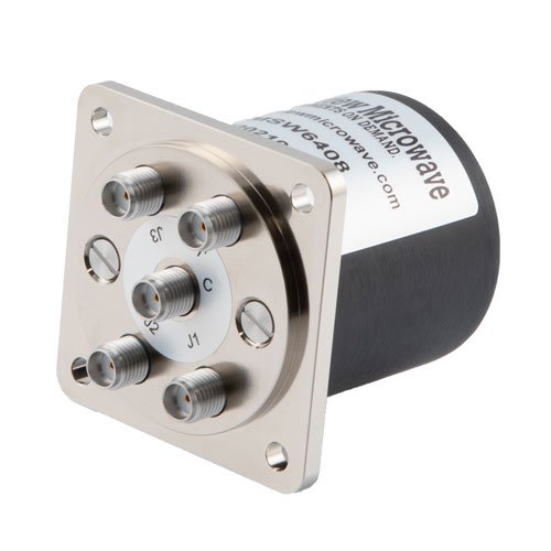 SP4T NO DC to 18 GHz Electro-Mechanical Relay Switch, up to 90W, 28V, SMA Fairview Microwave FMSW6408