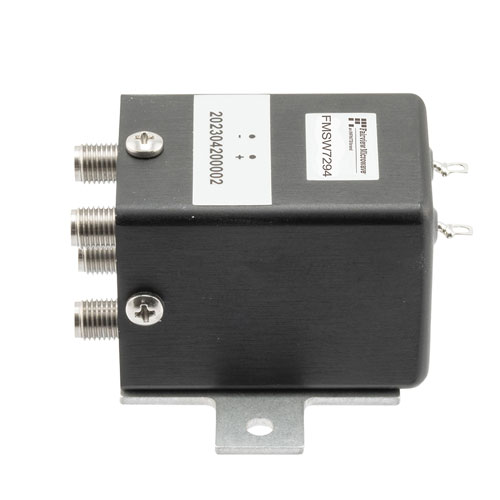 Transfer, Electromechanical Relay Failsafe Switch, DC to 43 GHz, 12VDC, 10W, Solder Terminals, 2.92mm Fairview Microwave FMSW7294