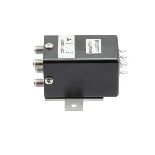 Transfer, Electromechanical Relay Failsafe Switch, DC to 43 GHz, 28VDC, 10W, Indicators, TTL, Diodes, Solder Terminals, 2.92mm Fairview Microwave FMSW7296