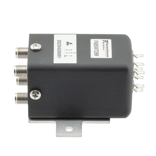 Transfer, Electromechanical Relay Latching Switch, DC to 43 GHz, 28VDC, Indicators, TTL, Diodes, Self Cut-Off, Solder Terminals, 2.92mm Fairview Microwave FMSW7299