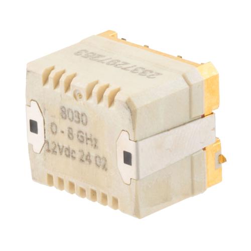 SPDT Electromechanical Relay Failsafe Switch, DC to 8 GHz, up to 70W, 12V, Hot Switching, SMT, 2M Lifecycles Fairview Microwave FMSW8030