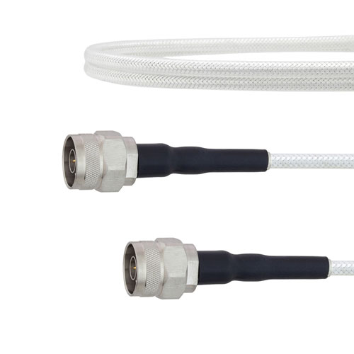 Broadband 75 Ohm N Male to 75 Ohm N Male Cable 75 Ohm FM-SF200LL75 Coax in 36 Inch Fairview Microwave FMTC601-36