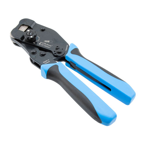 Ratchet Crimp Tool, Self-Adjusting for precise crimping, 0.0248 in sq max Fairview Microwave FMTL5207