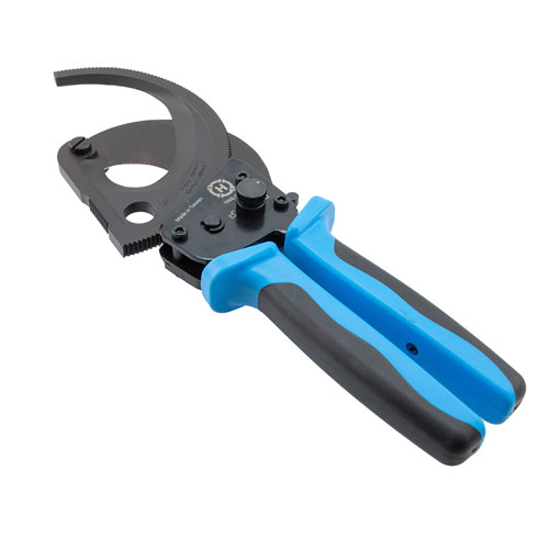 Ratchet Cable Cutter for Copper/Aluminum cable, 2-1/8 inch diameter max, Low-Force Fairview Microwave FMTL5219