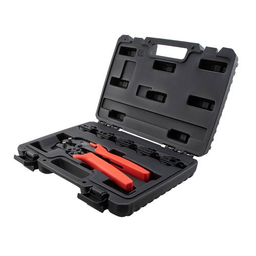 Crimp Tool Kit with .042", .043", .068", .078", .100", .128", .137", .151", .178", .213",.255", .256", .429" Hex Sizes Fairview Microwave FMTL5224