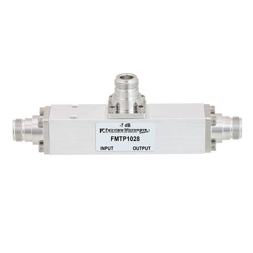 Low PIM N Unequal Tapper With 7 dB Coupled Port From 350 MHz to 5.85 GHz Rated To 300 Watts Fairview Microwave FMTP1028