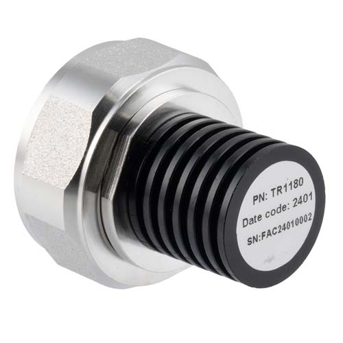 7/16 DIN Male (Plug) Termination (Load) 5 Watts, DC to 6 GHz, Black Anodized Aluminum Fairview Microwave FMTR1180