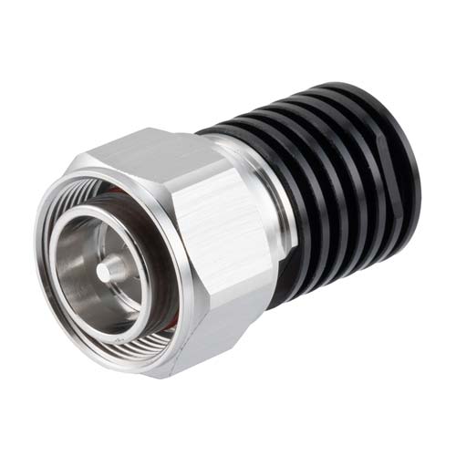 4.3-10 Male (Plug) Termination (Load) 5 Watts, DC to 6 GHz, Black Anodized Aluminum Fairview Microwave FMTR1181