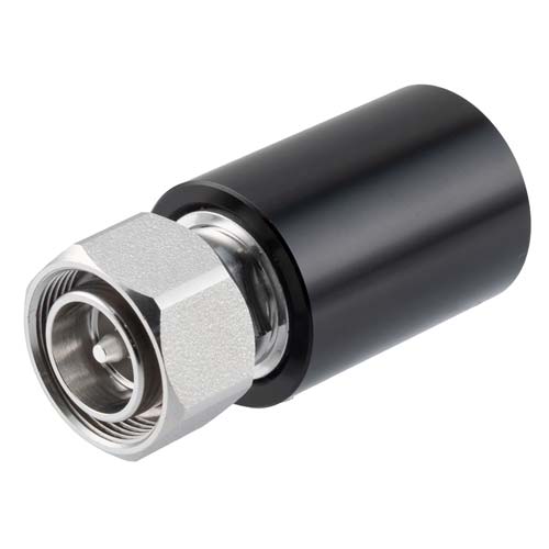 4.3-10 Male (Plug) Termination (Load) 10 Watts, DC to 6 GHz, Black Anodized Aluminum Fairview Microwave FMTR1182