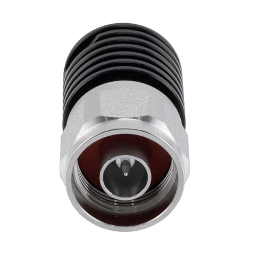 N-Type Male (Plug) Termination (Load) 5 Watts, DC to 6 GHz, Black Anodized Aluminum Fairview Microwave FMTR1183