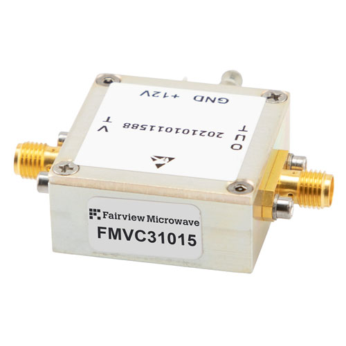 Voltage Controlled Oscillator, 230 MHz to 290 MHz, Pout +2 dBm, Phase Noise of -107 dBc/Hz, 0.5V to 4.5V Tuning Range, SMA Fairview Microwave FMVC31015