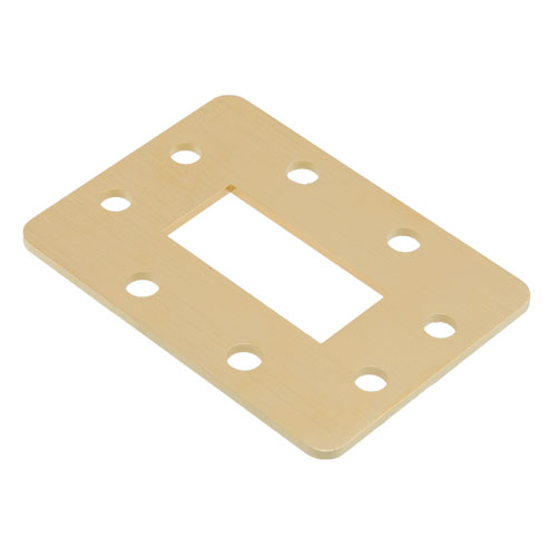 WR-137 Waveguide Shim, CPR-137F Flange Configuration, Frequency Range: 5.38 GHz to 8.17 GHz, 2 mm Thick Brass Construction Fairview Microwave FMW137FS2