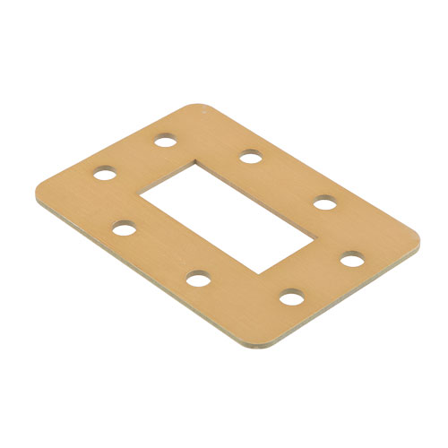 WR-187 Waveguide Shim, CPR-187F Flange Configuration, Frequency Range: 3.94 GHz to 5.99 GHz, 2 mm Thick Aluminum Construction Fairview Microwave FMW187FS2