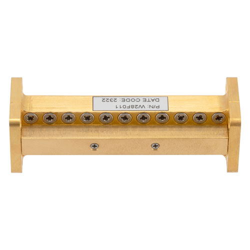 WR-28 Bandpass Waveguide Filter With a 35 GHz to 37 GHz Pass Band Fairview Microwave FMW28F011