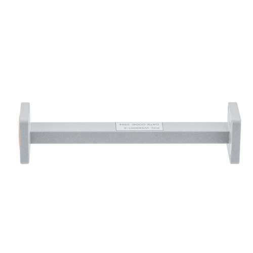 WR-34 Waveguide Section 4 Inch Length Using UG Square Cover and Grooved Flange from 21.7 GHz to 33 GHz in Brass Fairview Microwave FMW34S001-4