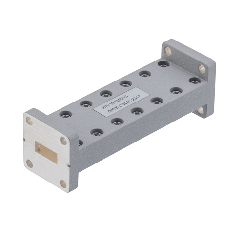 WR-42 Lowpass Waveguide Filter With a 20.2 GHz to 21.2 GHz Pass Band Fairview Microwave FMW42F013