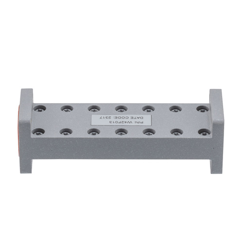 WR-42 Lowpass Waveguide Filter With a 20.2 GHz to 21.2 GHz Pass Band Fairview Microwave FMW42F013