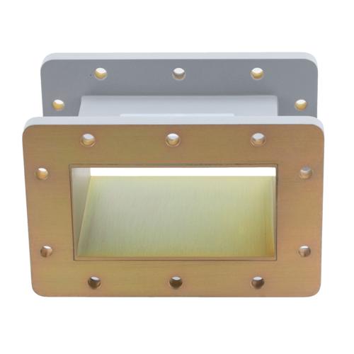 WR-430 Waveguide Section 4 Inch Straight Length, UG Cover and Grooved Flanges from 1.72 GHz to 2.61 GHz Fairview Microwave FMW430S001-4