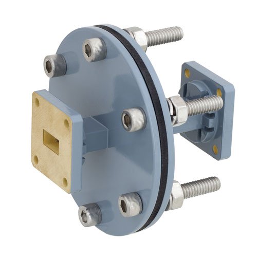 WR-51 Waveguide Bulkhead Adapter Using Square Cover Flange and Operating from 15 GHz to 22 GHz Fairview Microwave FMWAD5011