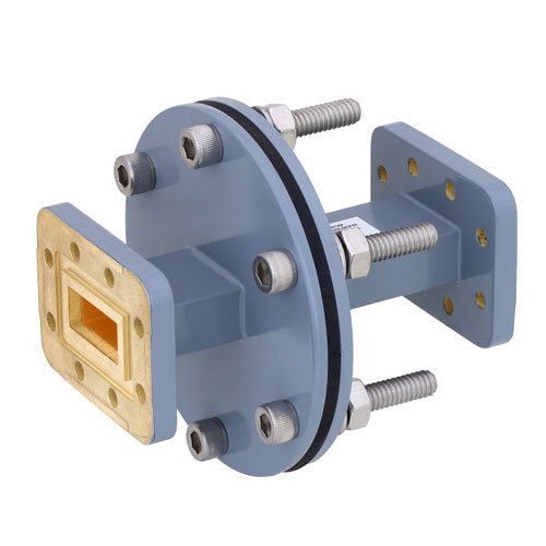 WR-90 Waveguide Bulkhead Adapter Using CPR-90G Flange and Operating from 8.2 GHz to 12.4 GHz Fairview Microwave FMWAD5015