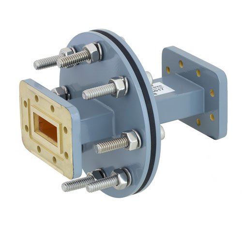 WR-112 Waveguide Bulkhead Adapter Using CPR-112G Flange and Operating from 7.05 GHz to 10 GHz Fairview Microwave FMWAD5017