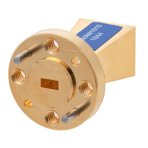 Standard Gain Horn Waveguide Antenna, WR-15, 50 GHz to 75 GHz, UG-385/U-Mod Round Cover Flange, 15 dBi Nominal Gain Fairview Microwave FMWAN1010