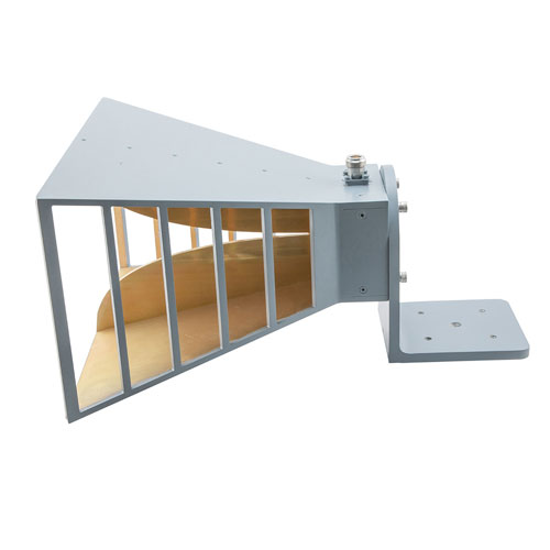 Broadband Gain Horn Antenna,  0.8 GHz to 8 GHz 10 dBi Gain, N Type Female Connector Fairview Microwave FMWAN1152