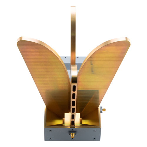 Broadband Horn Antenna, Dual Polarized 0.8 GHz to 2 GHz 6 dBi Gain, SMA Female Connector Fairview Microwave FMWAN1165