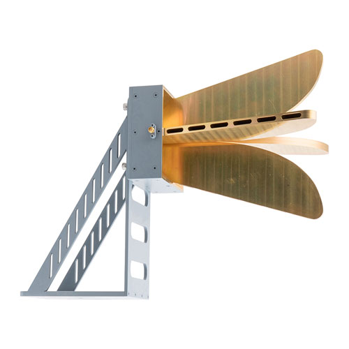 Broadband Horn Antenna, Dual Polarized 0.8 GHz to 2 GHz 6 dBi Gain, SMA Female Connector Fairview Microwave FMWAN1165