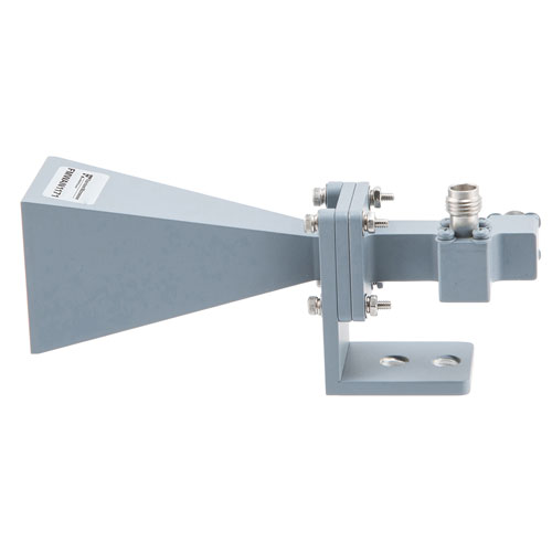 Broadband Horn Antenna, Dual Polarized 42 GHz to 44 GHz 21 dBi Gain, 2.4mm Female Connector Fairview Microwave FMWAN1171