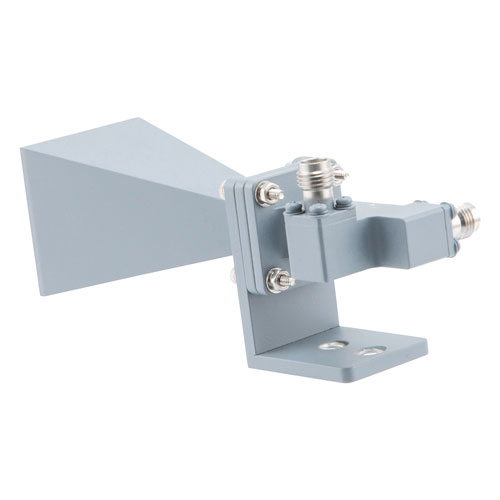 Broadband Horn Antenna, Dual Polarized 42 GHz to 44 GHz 21 dBi Gain, 2.4mm Female Connector Fairview Microwave FMWAN1171