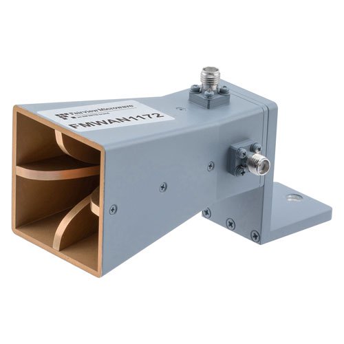 Broadband Horn Antenna, Dual Polarized 6 GHz to 18 GHz 12 dBi Gain, SMA Female Connector Fairview Microwave FMWAN1172