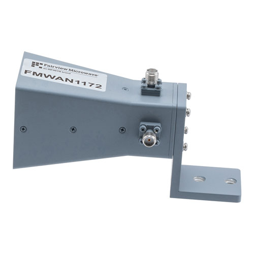 Broadband Horn Antenna, Dual Polarized 6 GHz to 18 GHz 12 dBi Gain, SMA Female Connector Fairview Microwave FMWAN1172