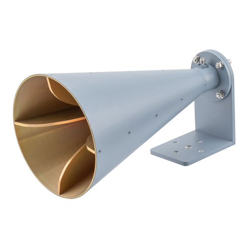 Broadband Horn Antenna, Dual Polarized 6 GHz to 18 GHz 17 dBi Gain, 2.92mm Female Connector Fairview Microwave FMWAN1173