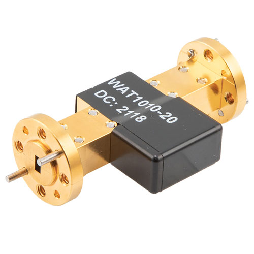 WR-15 Waveguide Attenuator Fixed 20 dB Operating from 50 GHz to 75 GHz, UG-385/U Round Cover Flange, 2W Max Power Fairview Microwave FMWAT1010-20