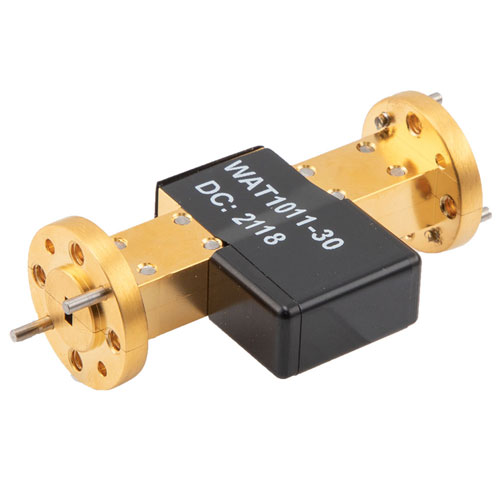 WR-12 Waveguide Attenuator Fixed 30 dB Operating from 60 GHz to 90 GHz, UG-387/U Round Cover Flange, 1W Max Power Fairview Microwave FMWAT1011-30