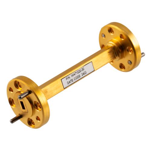 WR-12 Waveguide Fixed Attenuator, 30 dB, Operating from 60 GHz to 90 GHz, UG-387/U Round Cover Flange, Rated to 0.1 Watt Fairview Microwave FMWAT1020-30