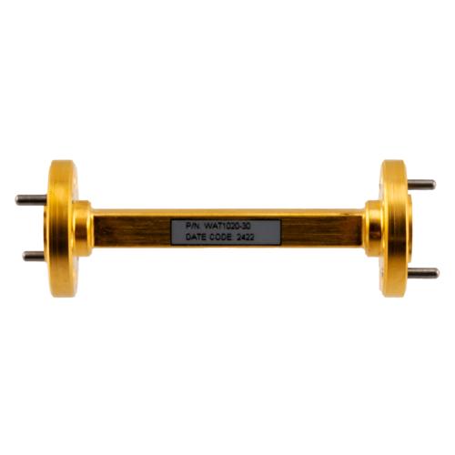 WR-12 Waveguide Fixed Attenuator, 30 dB, Operating from 60 GHz to 90 GHz, UG-387/U Round Cover Flange, Rated to 0.1 Watt Fairview Microwave FMWAT1020-30