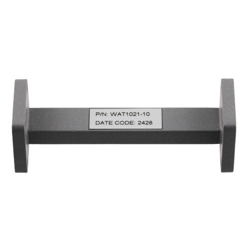 WR-34 Waveguide Fixed Attenuator, 10 dB, Operating from 21.7 GHz to 33 GHz, UG-1530/U Square Cover Flange, Rated to 0.5 Watt Fairview Microwave FMWAT1021-10