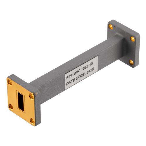 WR-42 Waveguide Fixed Attenuator, 10 dB, Operating from 17.6 GHz to 26.7 GHz, UG-595/U Square Cover Flange, Rated to 1 Watt Fairview Microwave FMWAT1022-10